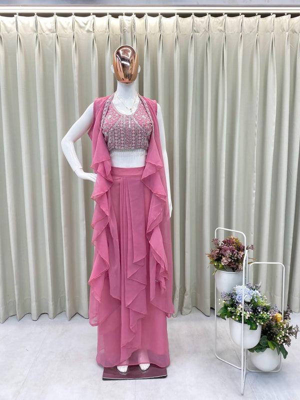 Three-Piece Handwork Indo Western