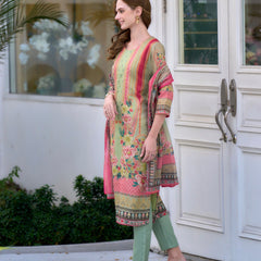 Festive Silk Blend Dresses Dupatta Set
