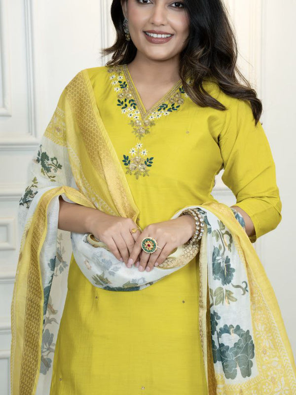 Roman Silk Dresses with Chanderi Dupatta