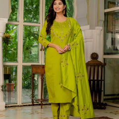 Embroidered Marina Silk Dresses