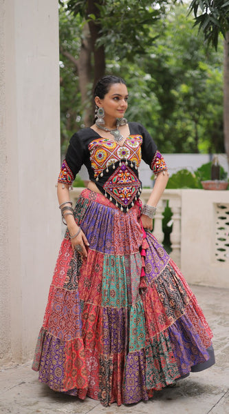 Gamthi Glam Multicolour Lehenga