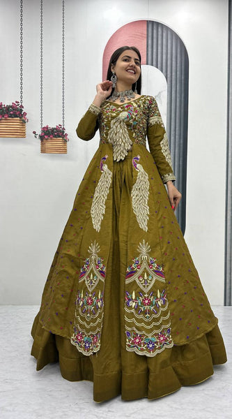Vichitra Crop Top with Shrug Lehenga