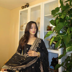 Heavy Flair Georgette Gown Lehenga