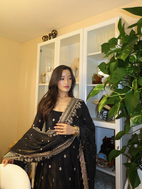 Heavy Flair Georgette Gown Lehenga