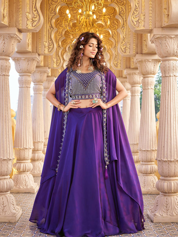 Moti & Sequence Work Lehenga