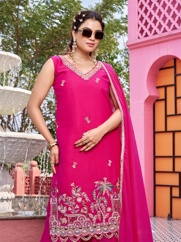 Haldi Special Designer Indo Western Plazzo