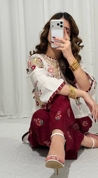 Faux Georgette Festive Kurti