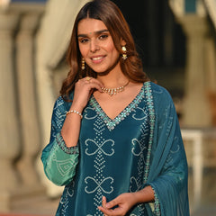 Bandhani Printed Dresses Set with Dupatta